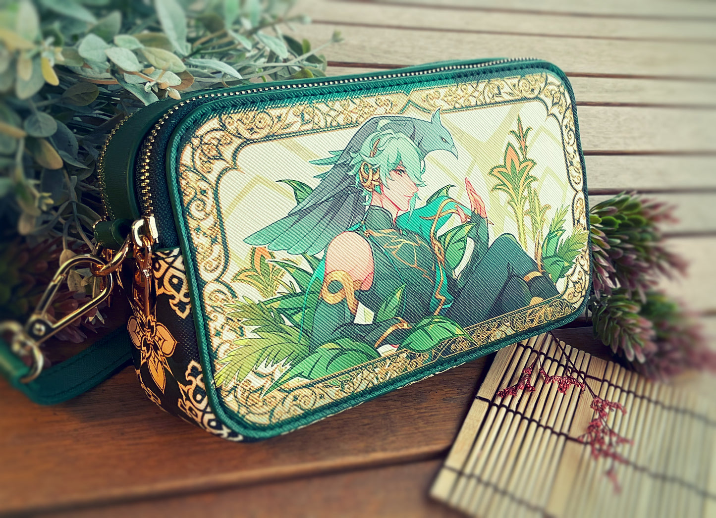 Alhaitham Gold Foil Messenger Bag