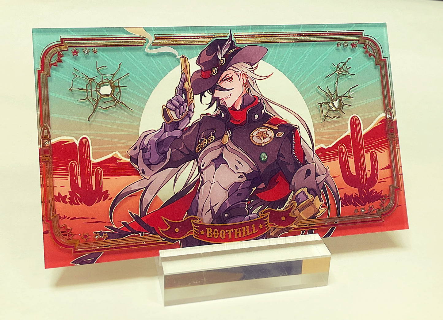 Boothill Gold Foil Acrylic Block
