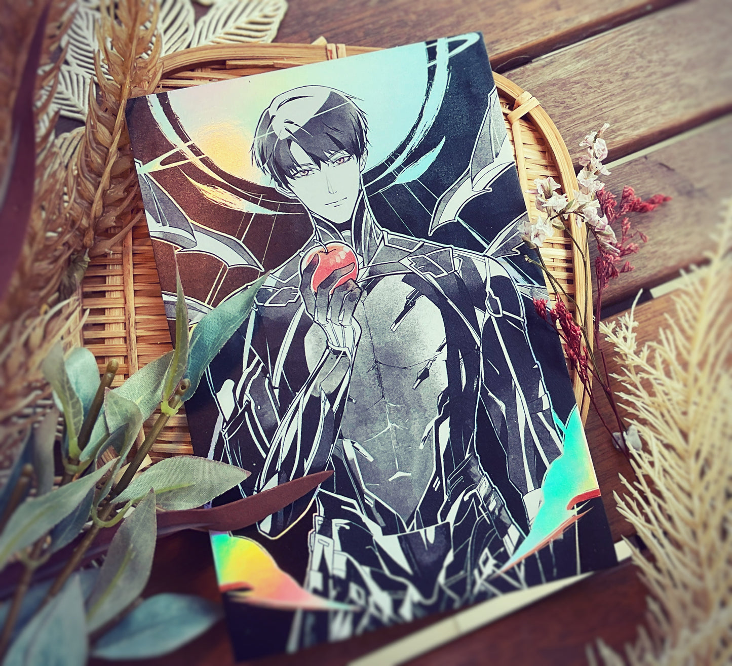 Love & Deepspace Holo Postcard Prints by Tiny
