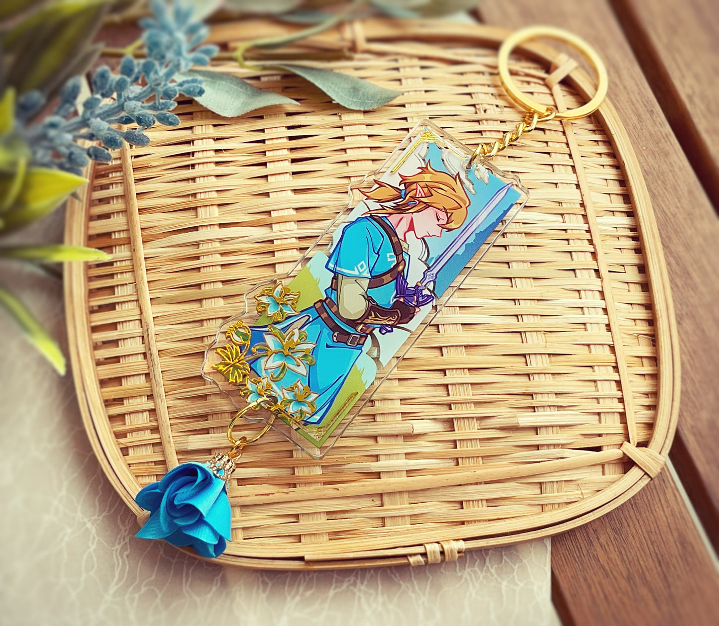 Link & Zelda Gold Foil Charms