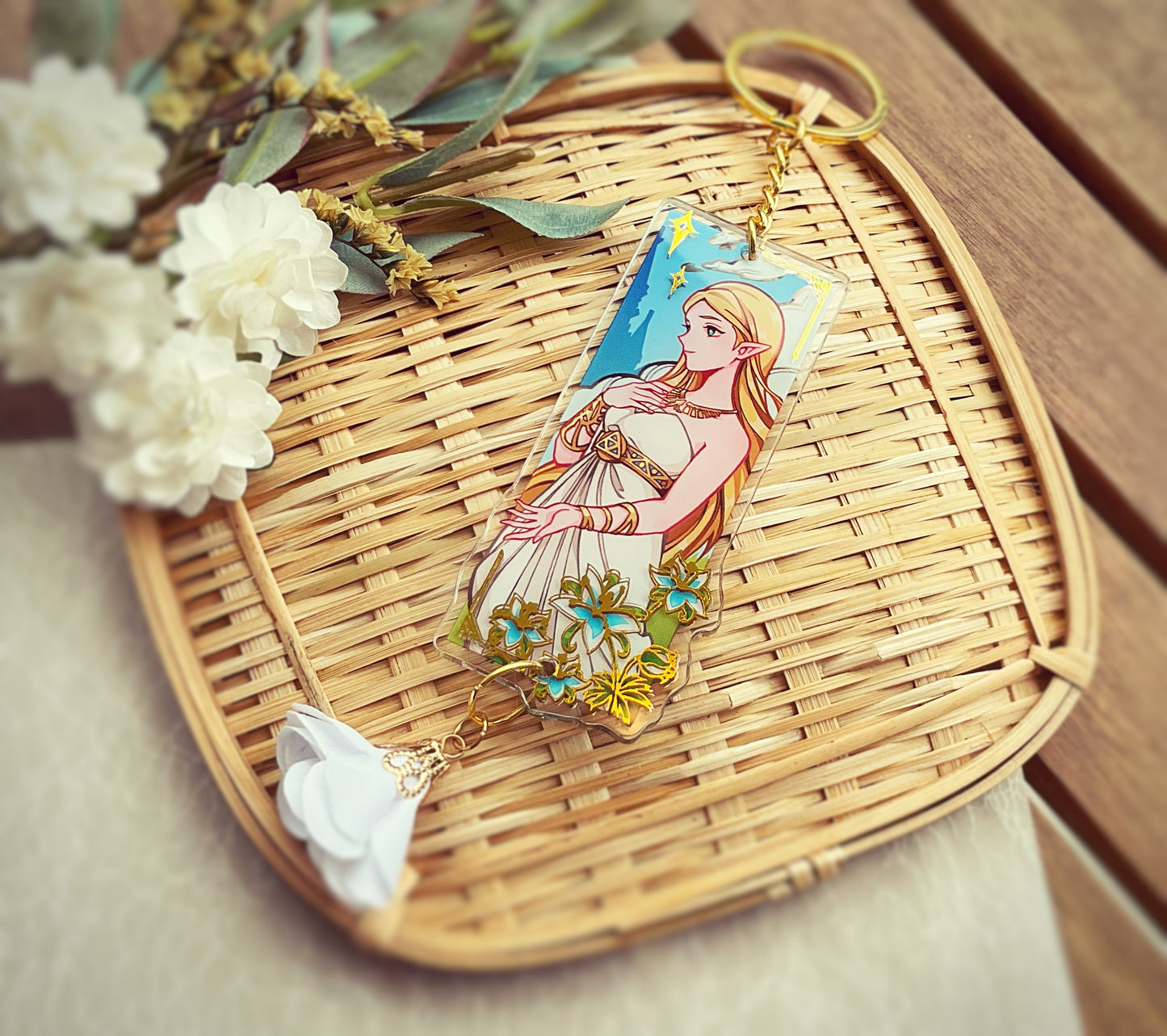 Link & Zelda Gold Foil Charms