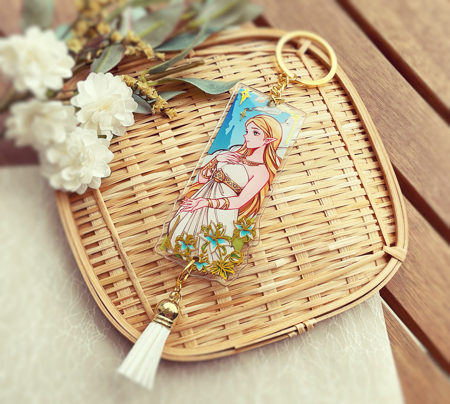 Link & Zelda Gold Foil Charms