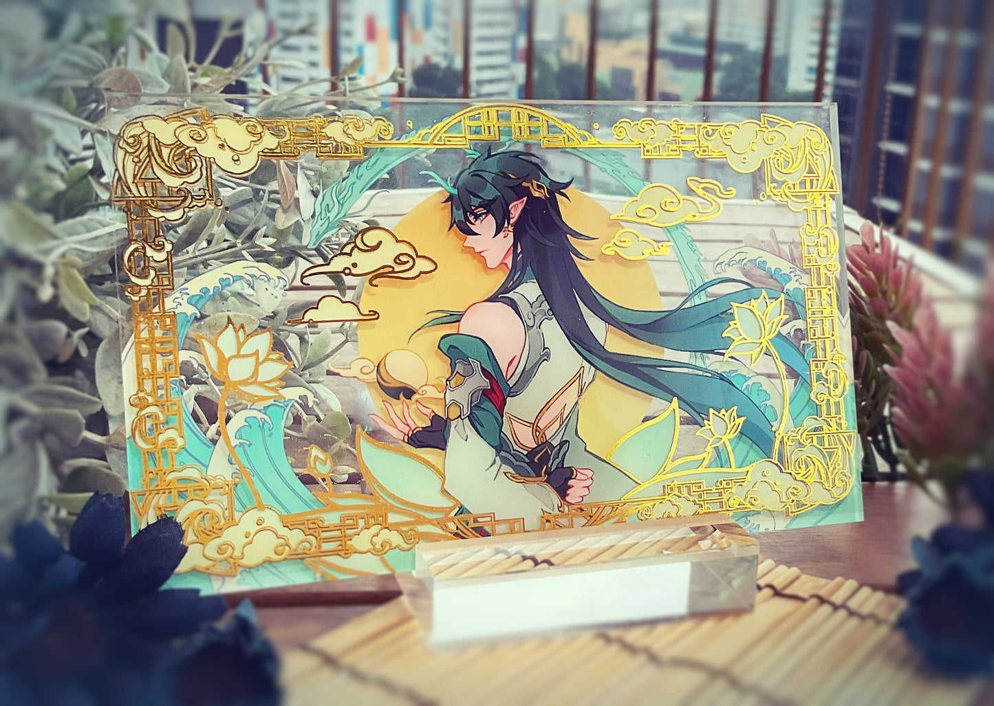 Dan Heng Gold Foil Acrylic Block