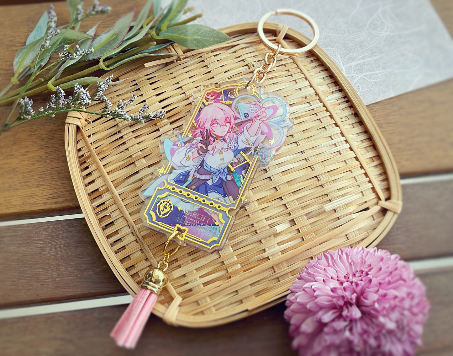 Honkai Star Rail Gold Foil Charms