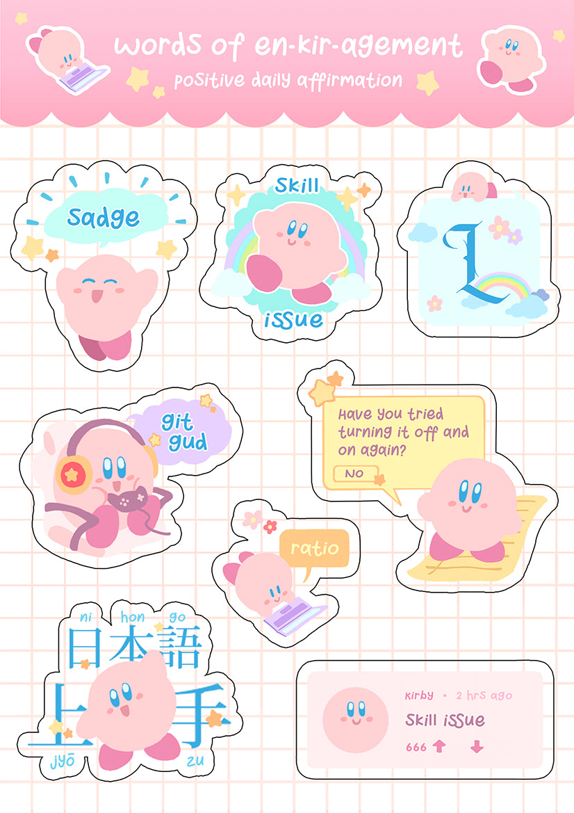 Savage Kirby Stickers