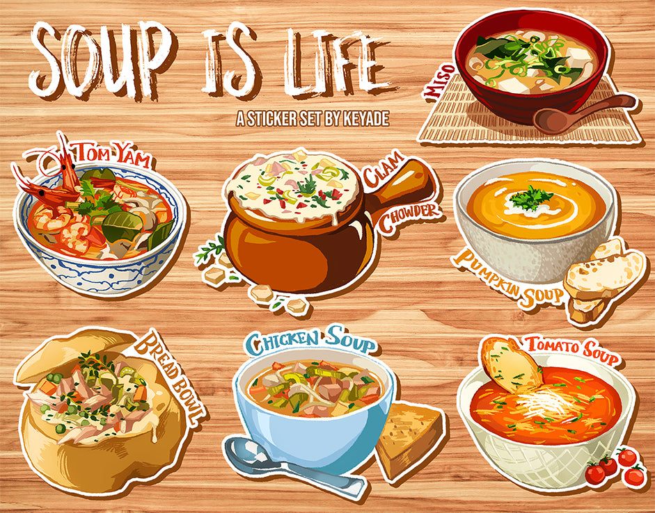 Food is Life Stickers