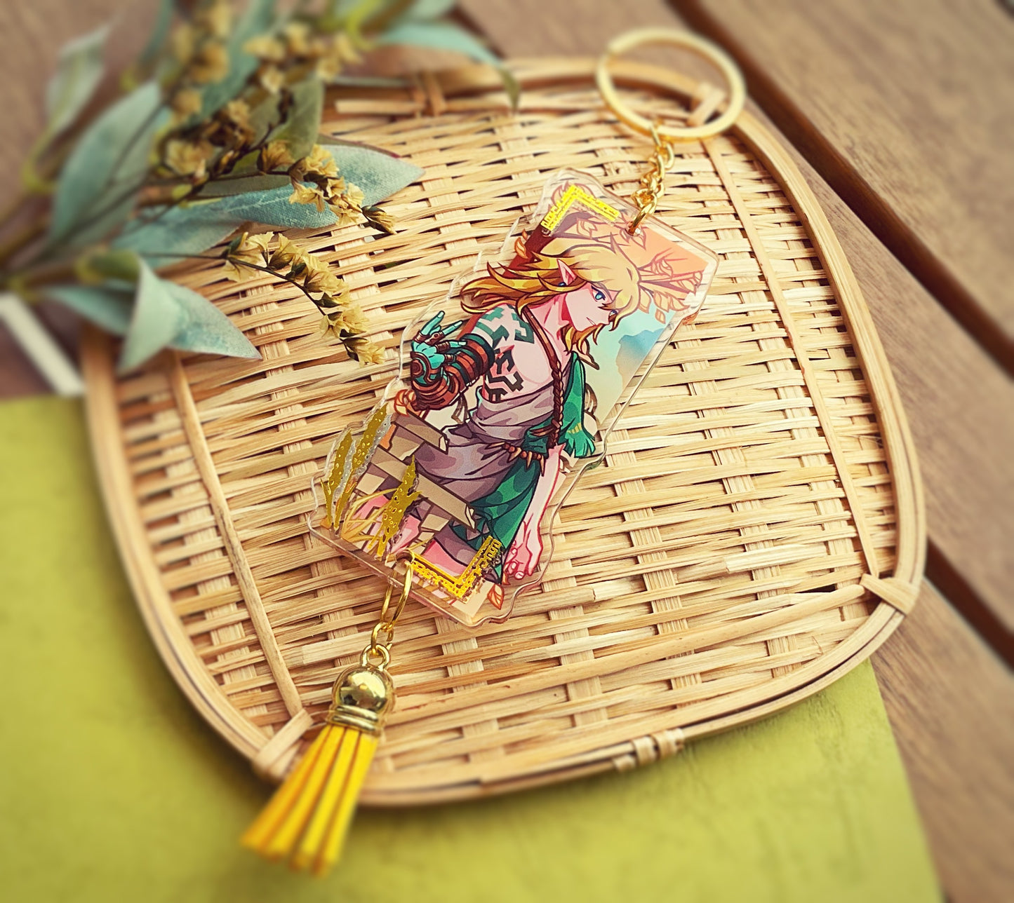 Link & Zelda Gold Foil Charms
