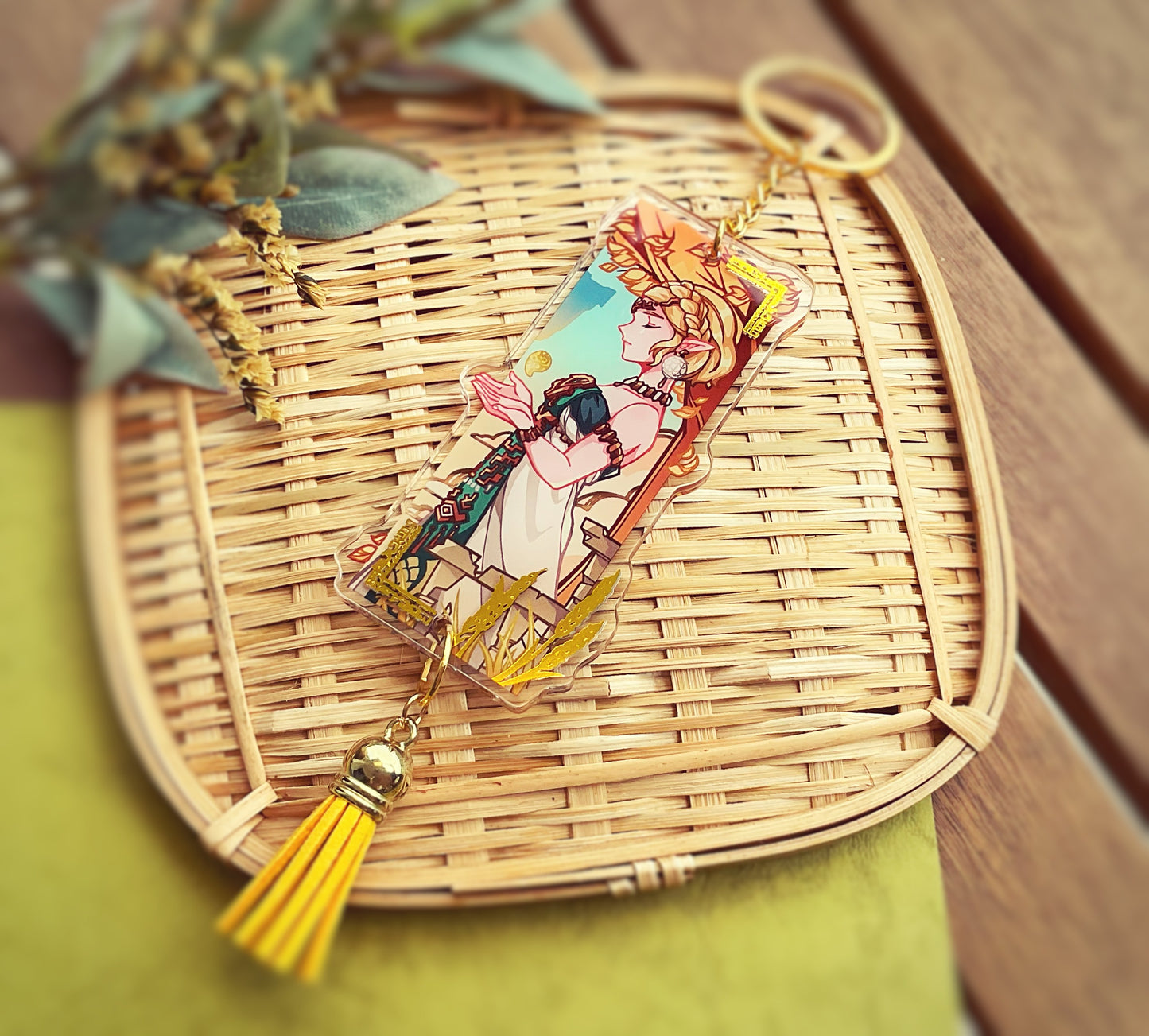 Link & Zelda Gold Foil Charms