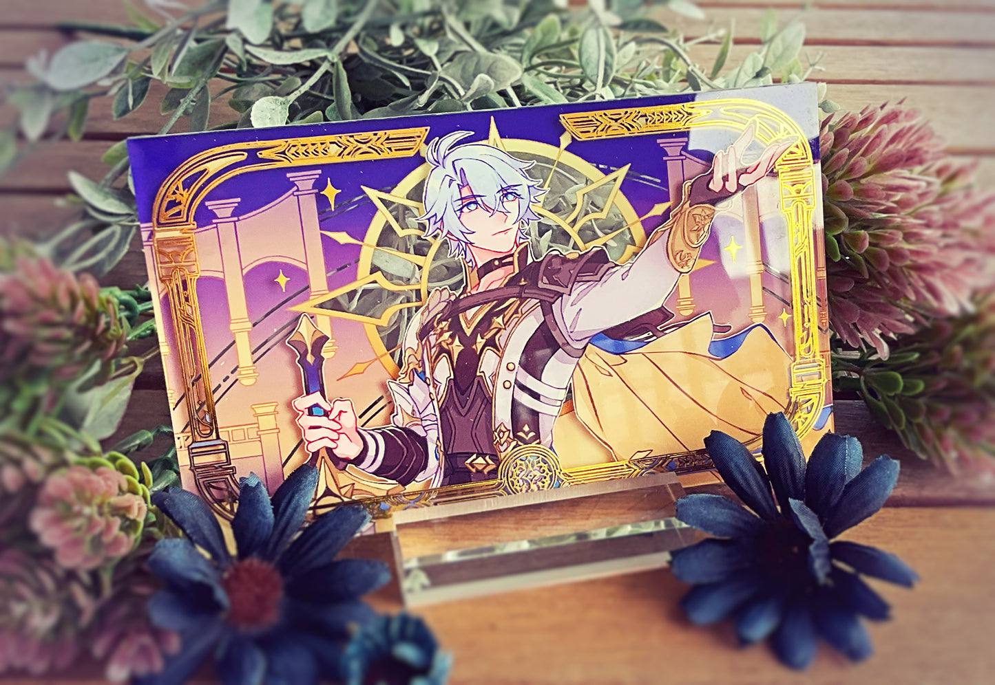 Phainon Gold Foil Acrylic Block