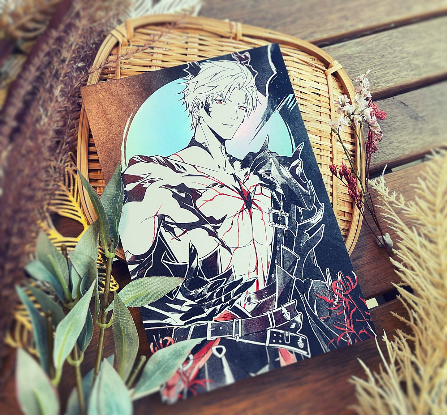 Love & Deepspace Holo Postcard Prints by Tiny