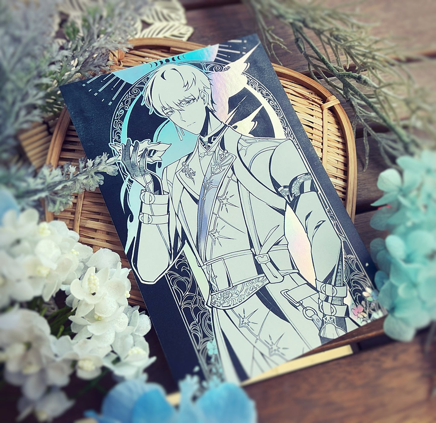 Love & Deepspace Holo Postcard Prints by Tiny