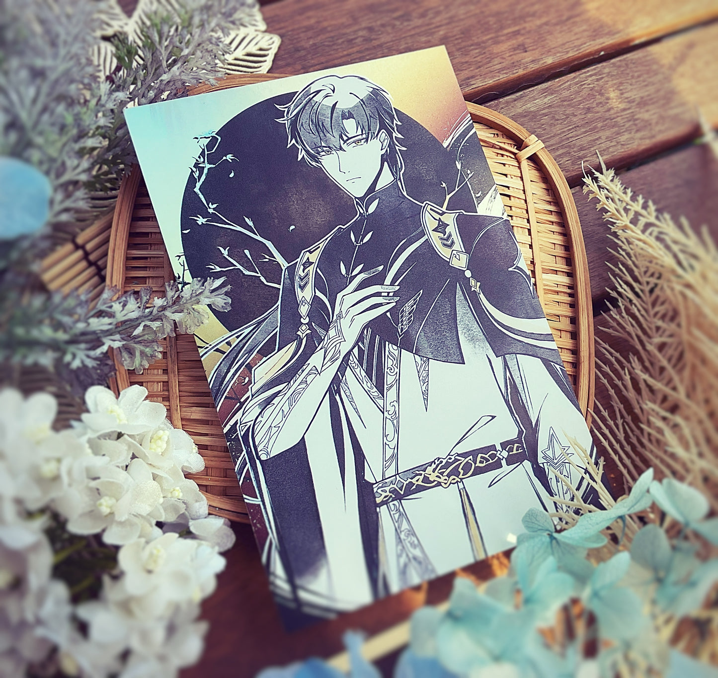 Love & Deepspace Holo Postcard Prints by Tiny