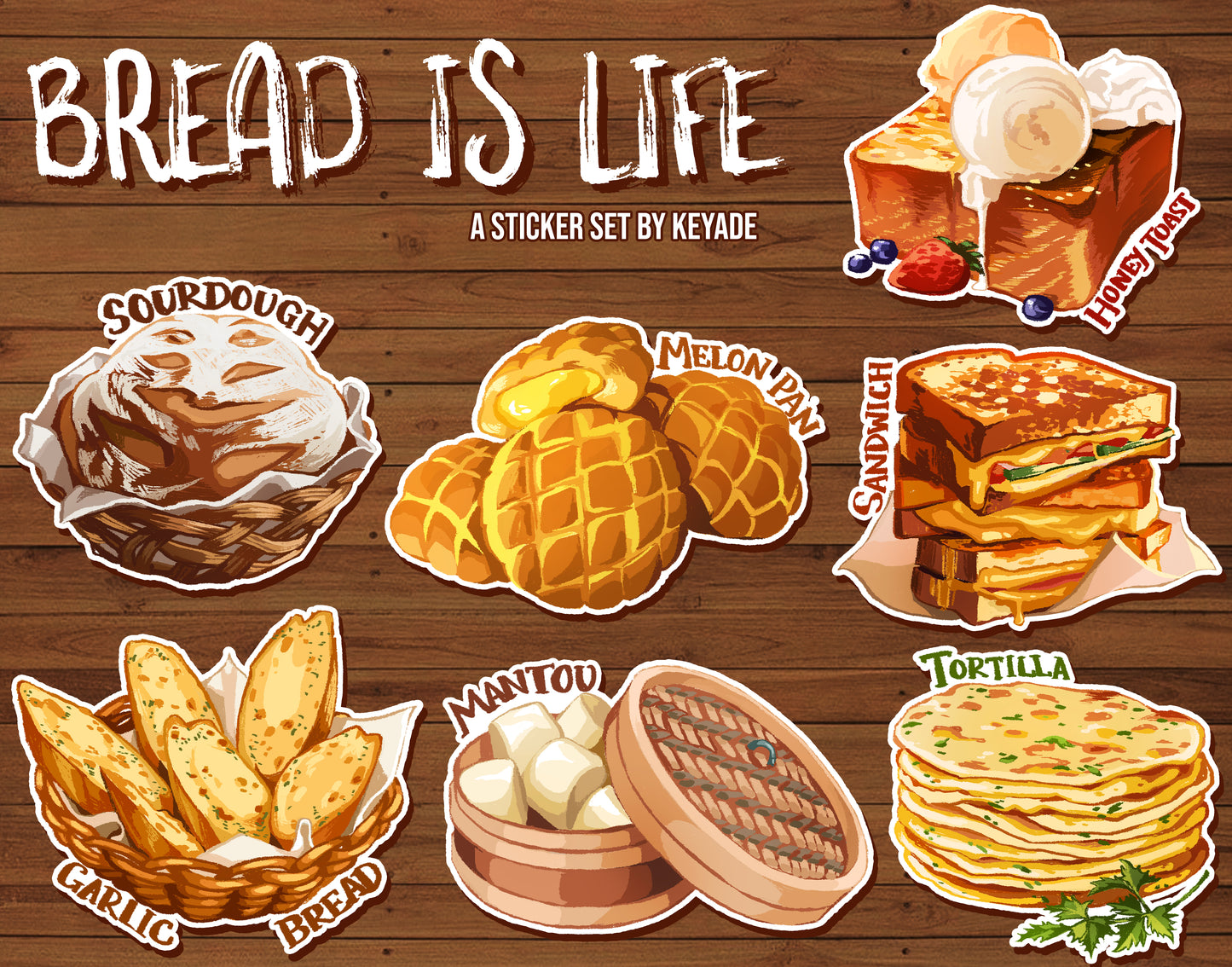 Food is Life Stickers