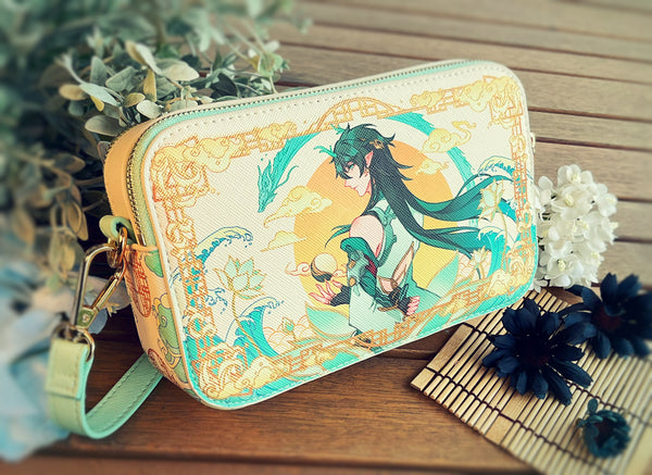 Dan Heng Gold Foil Messenger Bag