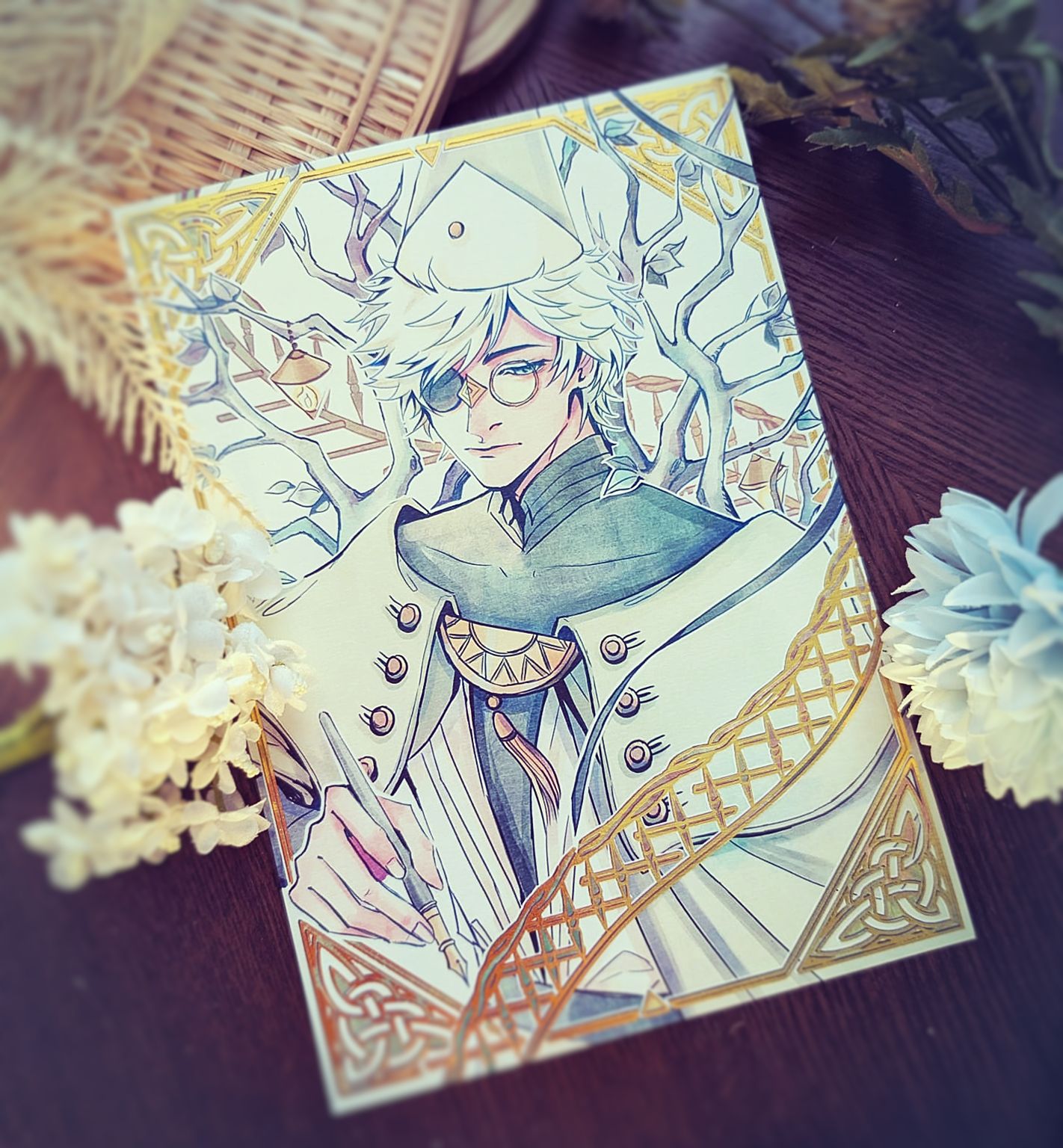 Qifrey Gold Foil Print