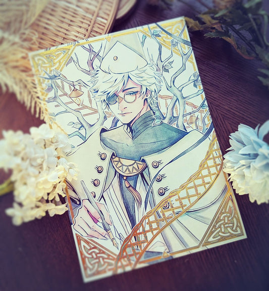 Qifrey Gold Foil Print