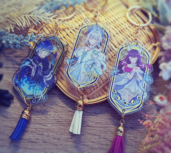 Genshin Gold Foil Charms