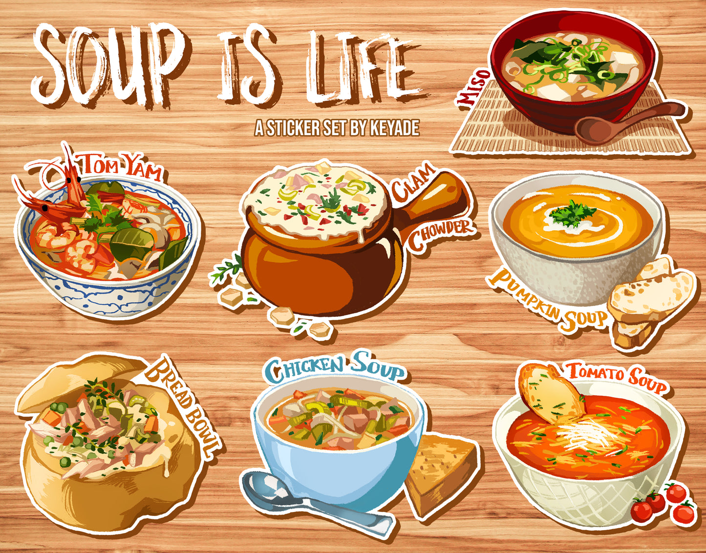 Food is Life Stickers
